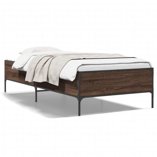 Bed Frame without Mattress Brown Oak 90x200 cm Bed Frame without Mattress Brown Oak 90x200 cm