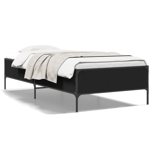 Bed Frame without Mattress Black 90x190 cm Bed Frame without Mattress Black 90x190 cm
