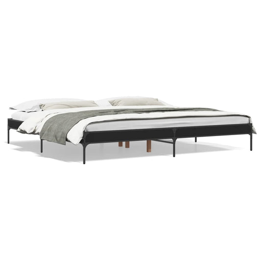 Bed Frame without Mattress Black 200x200 cm Bed Frame without Mattress Black 200x200 cm