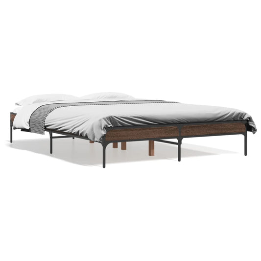 Bed Frame without Mattress Brown Oak 120x200 cm Bed Frame without Mattress Brown Oak 120x200 cm