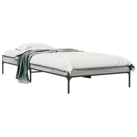 Bed Frame without Mattress Grey Sonoma 90x200 cm Bed Frame without Mattress Grey Sonoma 90x200 cm