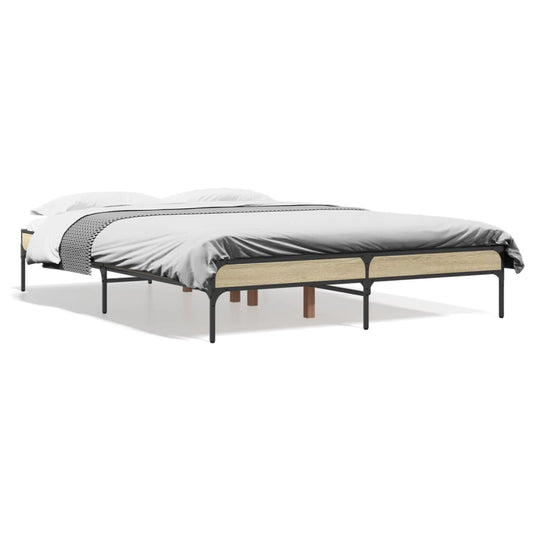 Bed Frame without Mattress Sonoma Oak 140x190 cm Bed Frame without Mattress Sonoma Oak 140x190 cm