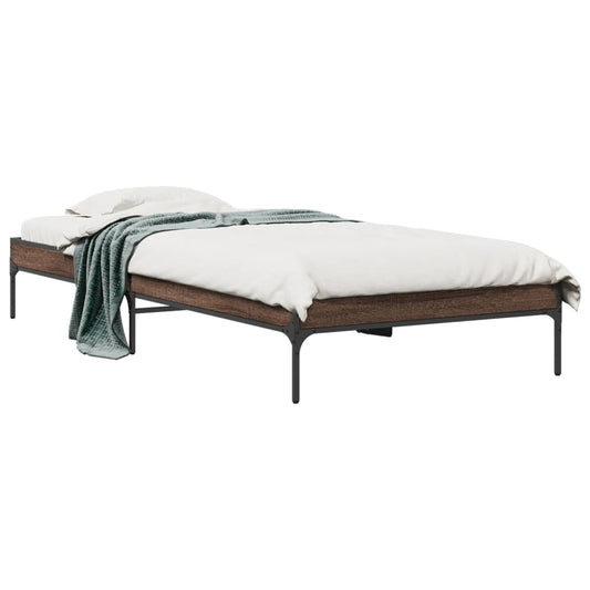 Bed Frame without Mattress Brown Oak 90x190 cm Bed Frame without Mattress Brown Oak 90x190 cm