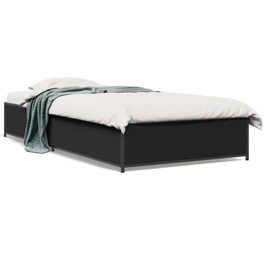 Bed Frame without Mattress Black 100x200 cm Bed Frame without Mattress Black 100x200 cm