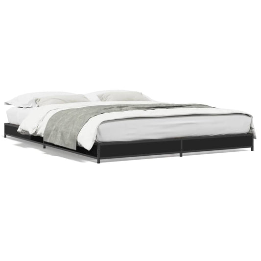 Bed Frame without Mattress Black 135x190 cm Bed Frame without Mattress Black 135x190 cm