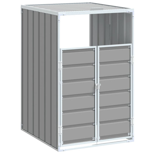 Wheelie Bin Storage for Single Bin Grey 72x81x115 cm Steel Wheelie Bin Storage for Single Bin Grey 72x81x115 cm Steel