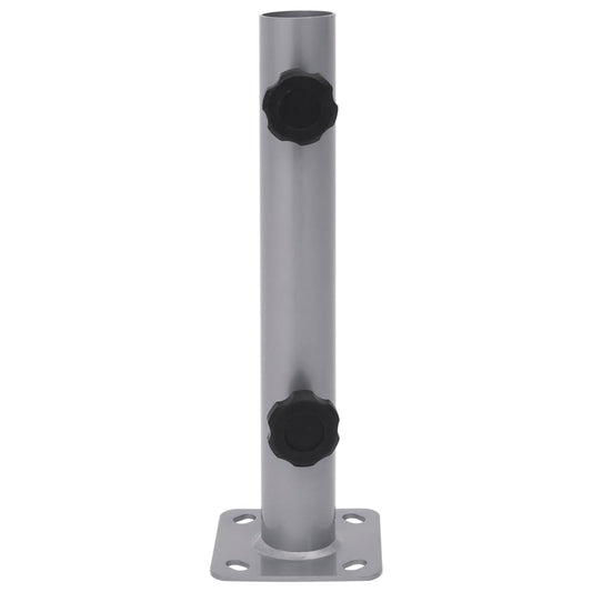 Parasol Base for Ø32/34/38 mm Pole Silver Steel Parasol Base for Ø32/34/38 mm Pole Silver Steel