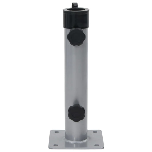 Parasol Base for Ø38/48 mm Pole Silver Steel Parasol Base for Ø38/48 mm Pole Silver Steel