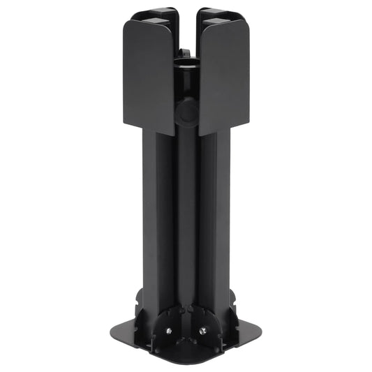 Parasol Base Foldable for Ø38/48 mm Pole Glossy Black Steel Parasol Base Foldable for Ø38/48 mm Pole Glossy Black Steel
