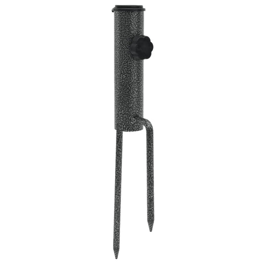 Parasol Stands with Spikes 2 pcs 9x35 cm Galvanised Steel Parasol Stands with Spikes 2 pcs 9x35 cm Galvanised Steel