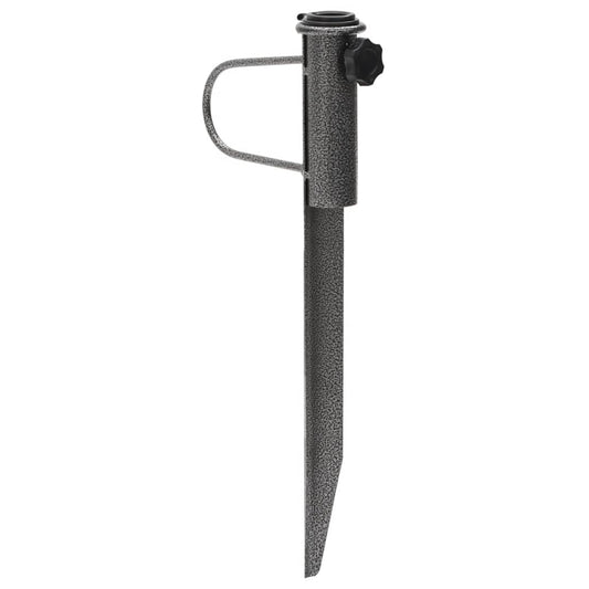 Parasol Stands with Spikes 2 pcs 19x42 cm Galvanised Steel Parasol Stands with Spikes 2 pcs 19x42 cm Galvanised Steel