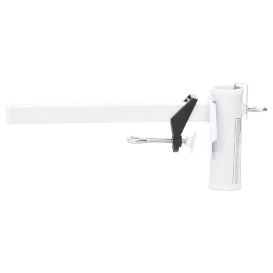 Umbrella Clamp for Balcony White 38 mm Steel Umbrella Clamp for Balcony White 38 mm Steel