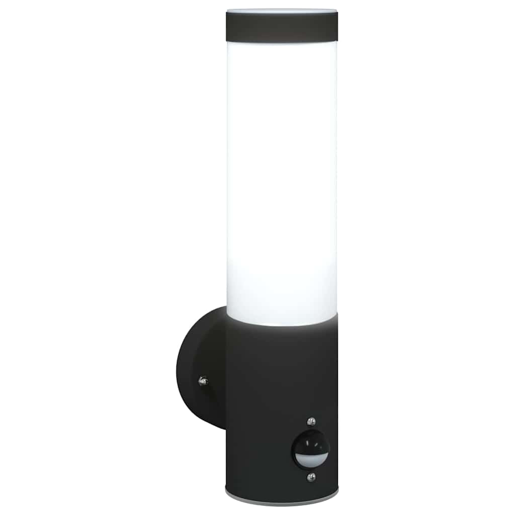 Outdoor Wall Light 2 pcs Black 12 x 8.5 x 29 cm