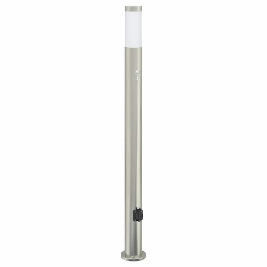 Bollard Light with Sensor&Outlet 110 cm Stainless Steel IP44 Bollard Light with Sensor&Outlet 110 cm Stainless Steel IP44
