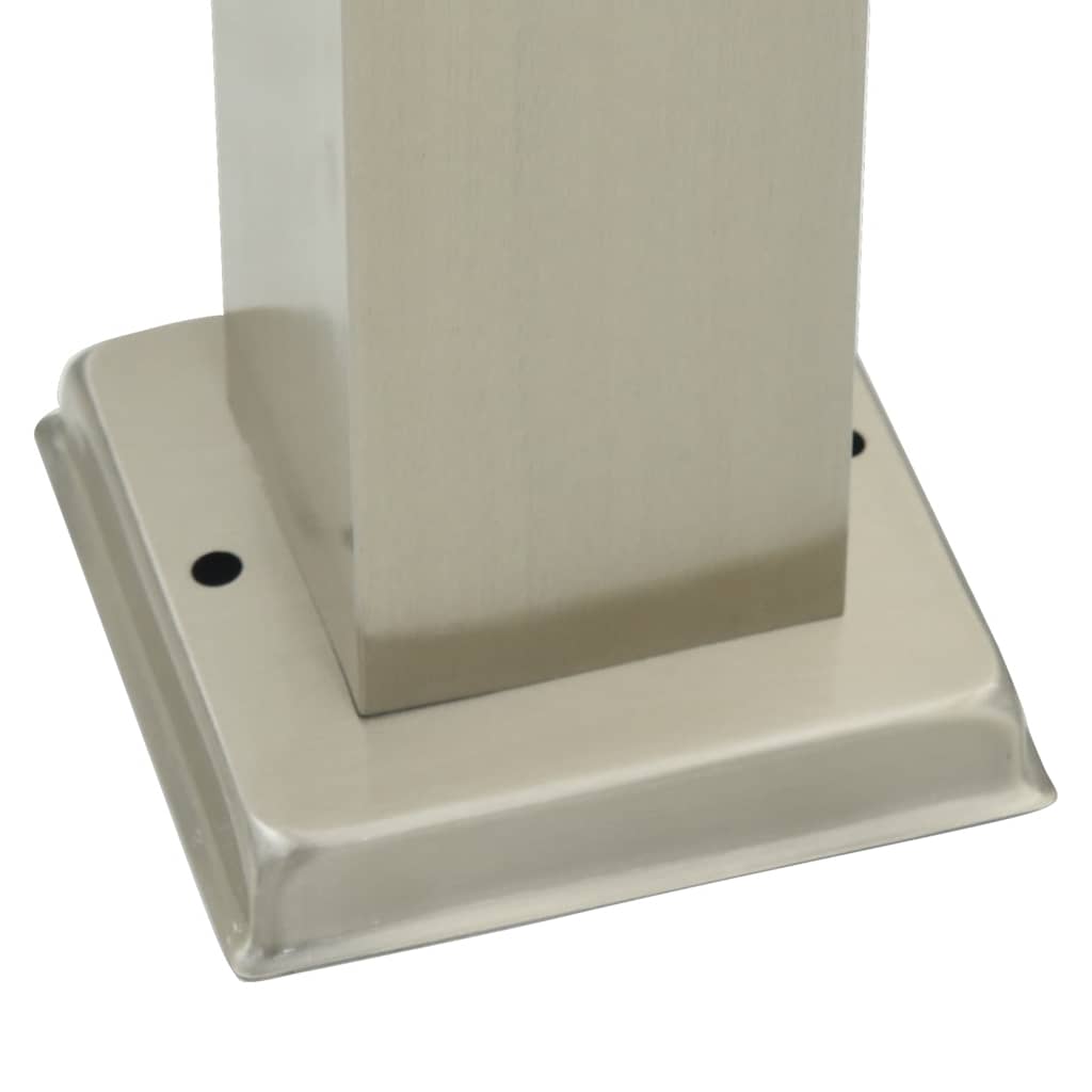 Bollard Light with Outlet 110 cm Stainless Steel IP44