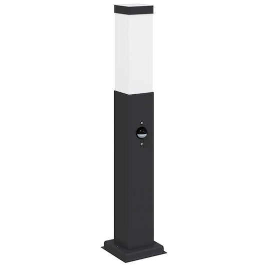 Bollard Light with Sensor 50 cm Black IP44 Bollard Light with Sensor 50 cm Black IP44