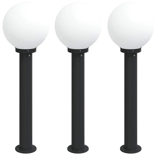 Bollard Lights 3 pcs 80 cm Black IP44 Bollard Lights 3 pcs 80 cm Black IP44