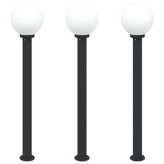 Bollard Lights 3 pcs 120 cm Black IP44 Bollard Lights 3 pcs 120 cm Black IP44