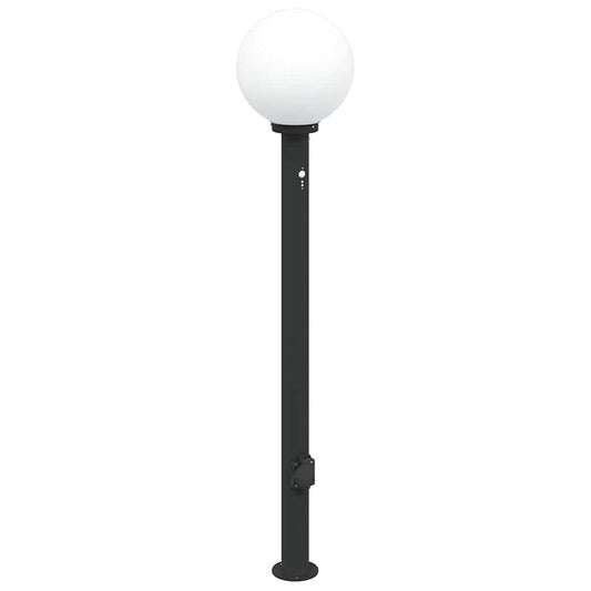 Bollard Light with Sensor&Outlet 120 cm Black IP44 Bollard Light with Sensor&Outlet 120 cm Black IP44