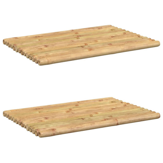 Bath Mats 2 pcs 50x35 cm Bamboo Bath Mats 2 pcs 50x35 cm Bamboo