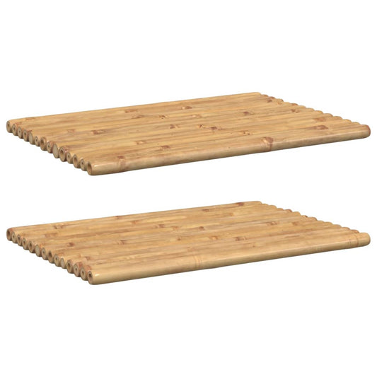 Bath Mats 2 pcs 70x50 cm Bamboo Bath Mats 2 pcs 70x50 cm Bamboo
