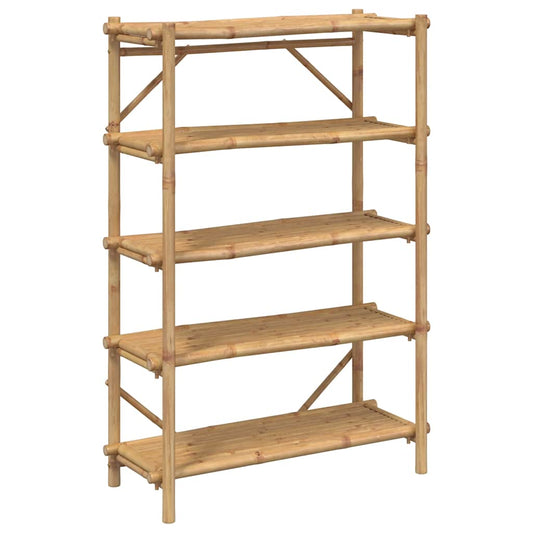 5-Layer Shelf 100x40x150 cm Bamboo 5-Layer Shelf 100x40x150 cm Bamboo