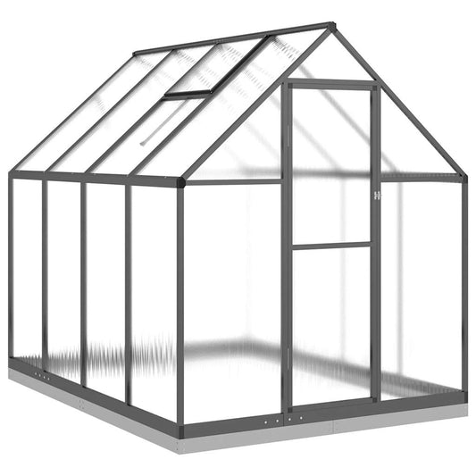 Greenhouse with Base Frame Anthracite 224x169x202 cm Aluminium Greenhouse with Base Frame Anthracite 224x169x202 cm Aluminium