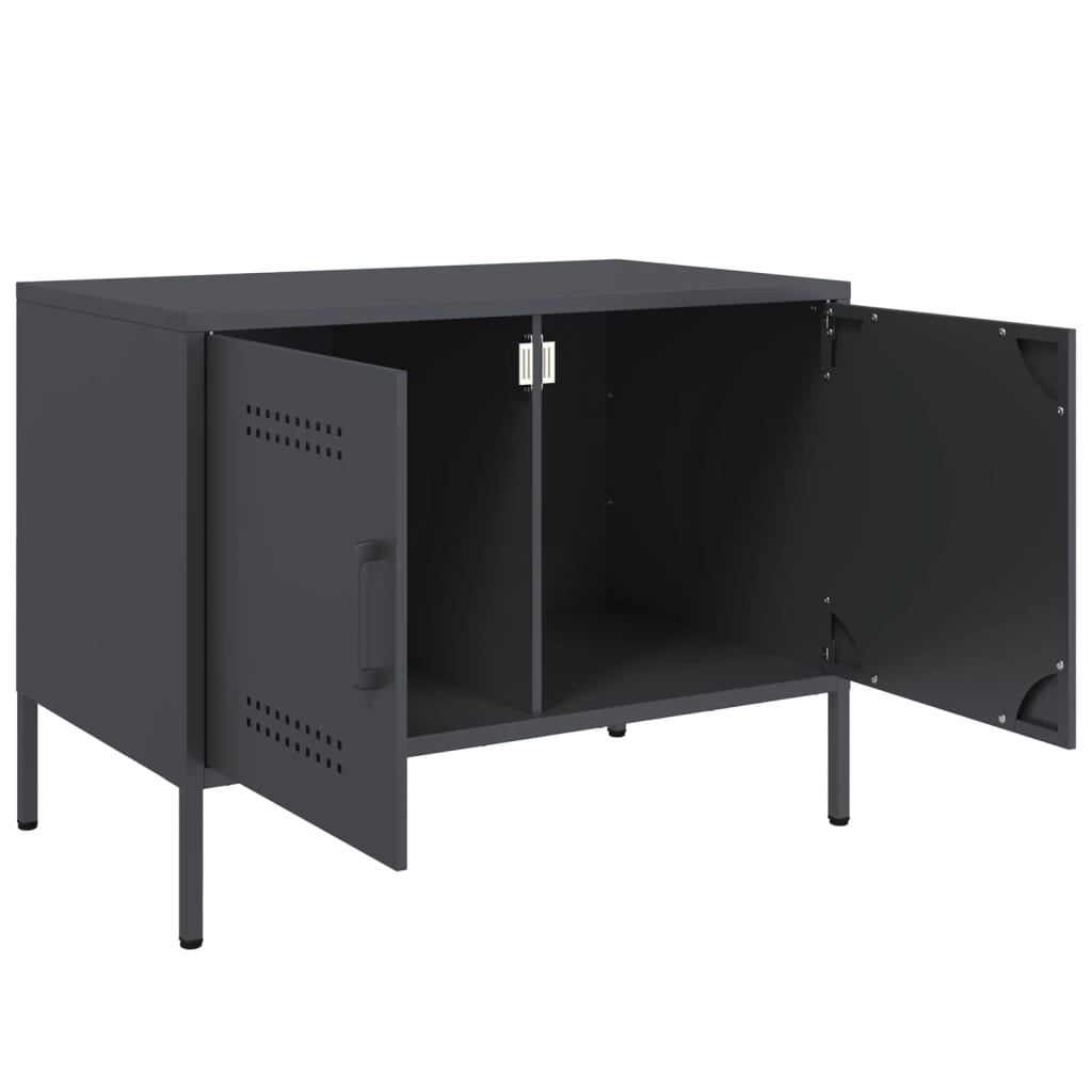 2 Piece TV Cabinet Set Anthracite 68x39x50,5 cm Steel
