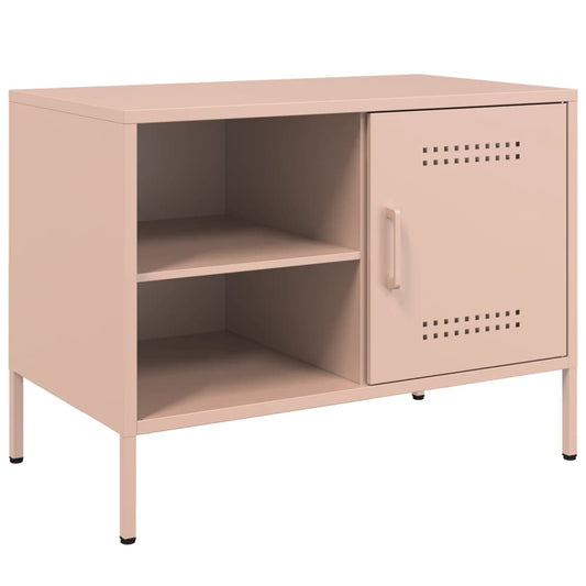 TV Cabinet Pink 68x39x50.5 cm Steel TV Cabinet Pink 68x39x50.5 cm Steel