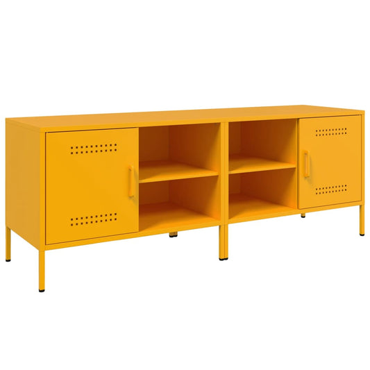 TV Cabinets 2 pcs Mustard Yellow 68x39x50.5 cm Steel TV Cabinets 2 pcs Mustard Yellow 68x39x50.5 cm Steel