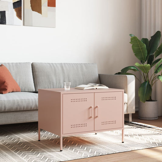 Coffee Table Pink 68x50x50,5 cm Steel Coffee Table Pink 68x50x50,5 cm Steel