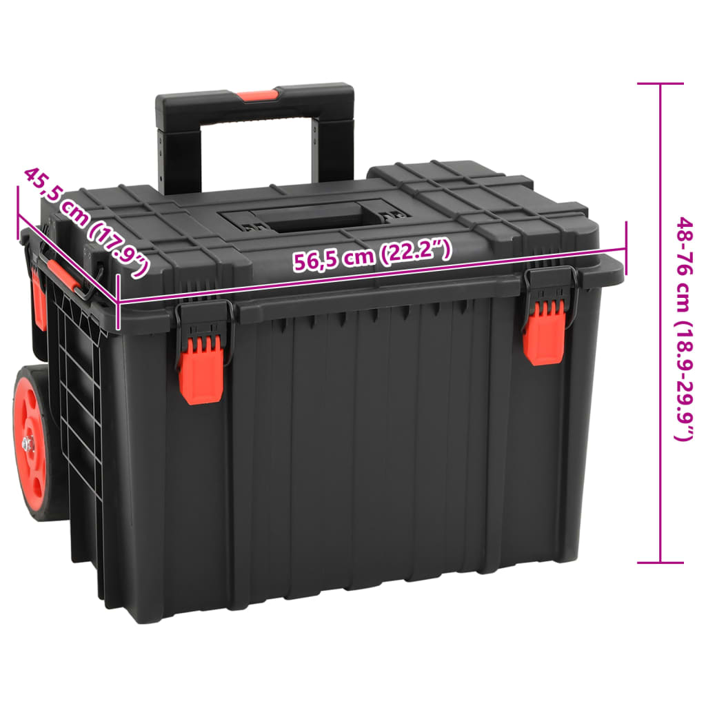 Portable Flight Case Black 56,5x45,5x48 cm PP