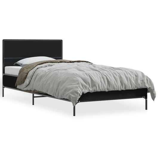 Bed Frame without Mattress Black 100x200 cm Bed Frame without Mattress Black 100x200 cm