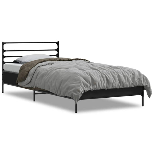 Bed Frame without Mattress Black 100x200 cm Bed Frame without Mattress Black 100x200 cm