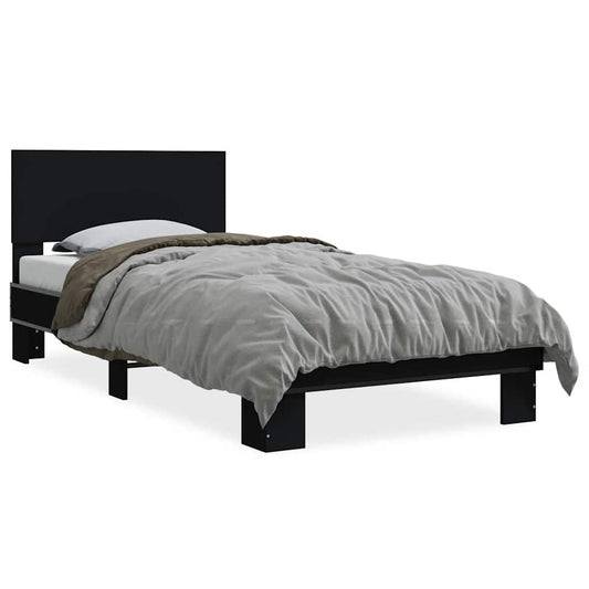 Bed Frame | Black | Engineered Wood, Metal | Small Single | Bed Frame Bed Frame | Black | Engineered Wood, Metal | Small Single | Bed Frame