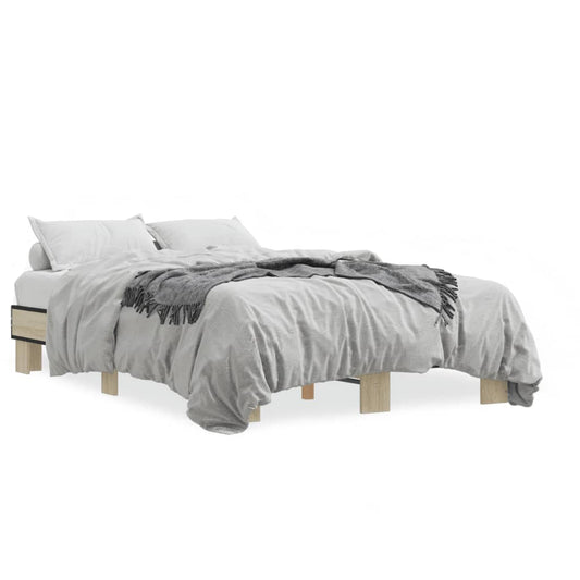 Bed Frame without Mattress Sonoma Oak 120x200 cm Bed Frame without Mattress Sonoma Oak 120x200 cm