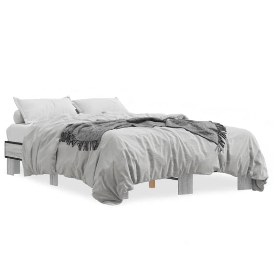 Bed Frame without Mattress Grey Sonoma 120x200 cm Bed Frame without Mattress Grey Sonoma 120x200 cm