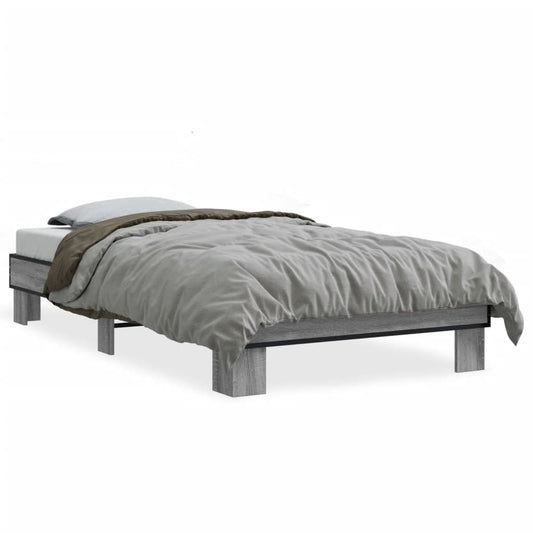 Bed Frame without Mattress Grey Sonoma 90x200 cm Bed Frame without Mattress Grey Sonoma 90x200 cm