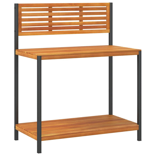 Garden Work Table 90x50x110 cm Solid Wood Acacia and Steel Garden Work Table 90x50x110 cm Solid Wood Acacia and Steel