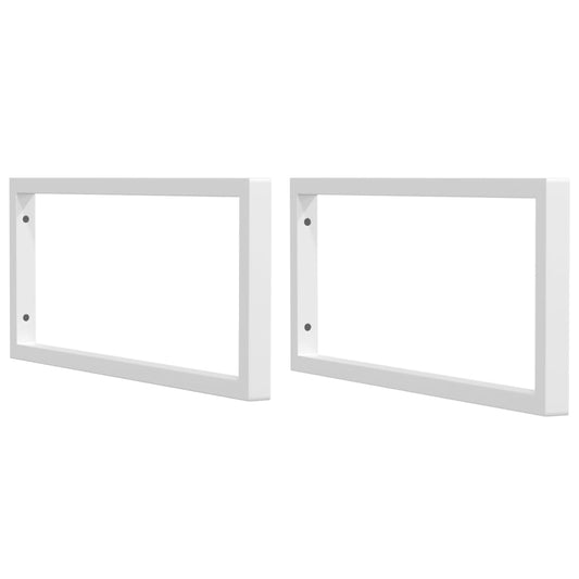 Shelf Brackets for Washbasin 2 pcs White Rectangular Steel Shelf Brackets for Washbasin 2 pcs White Rectangular Steel