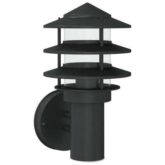 Outdoor Wall Light Black Stainless Steel Outdoor Wall Light Black Stainless Steel
