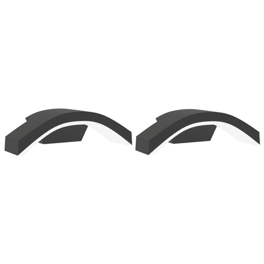 Outdoor LED Wall Lights 2pcs Black Die-cast Aluminium Outdoor LED Wall Lights 2pcs Black Die-cast Aluminium