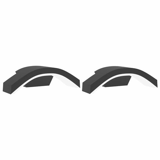 Outdoor LED Wall Lights 2pcs Black Die-cast Aluminium Outdoor LED Wall Lights 2pcs Black Die-cast Aluminium