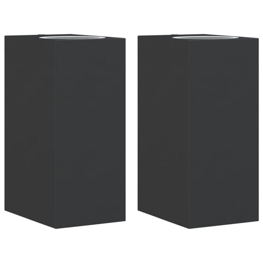 Outdoor Wall Lights 2pcs Black Die-cast Aluminium Outdoor Wall Lights 2pcs Black Die-cast Aluminium