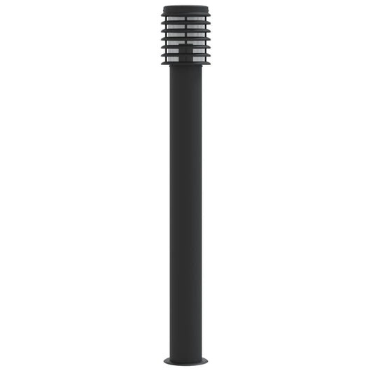 Outdoor Floor Lamp Black 110cm Stainless Steel Outdoor Floor Lamp Black 110cm Stainless Steel