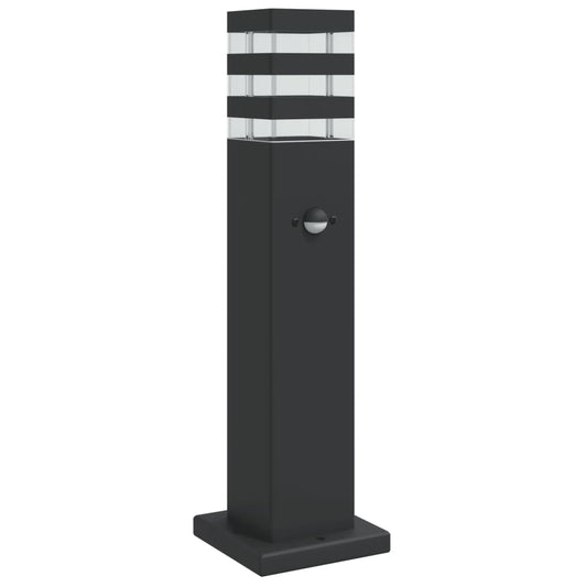 Outdoor Floor Lamp with Sensor Black 50 cm Aluminium Outdoor Floor Lamp with Sensor Black 50 cm Aluminium