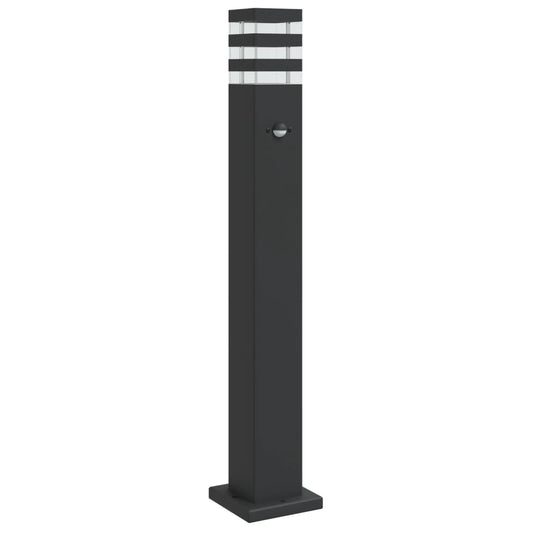 Outdoor Floor Lamp with Sensor Black 80 cm Aluminium Outdoor Floor Lamp with Sensor Black 80 cm Aluminium
