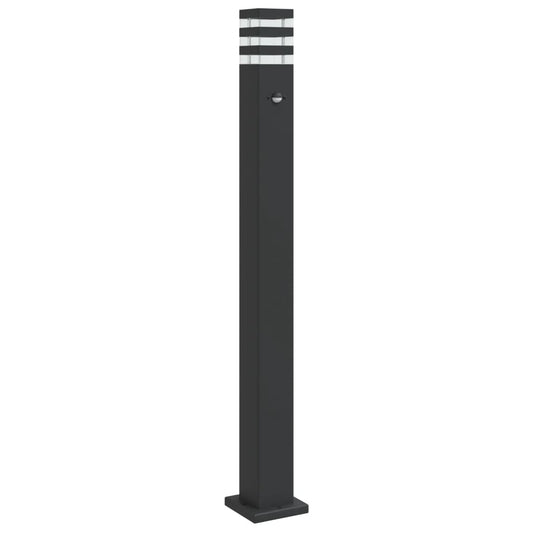 Outdoor Floor Lamp with Sensor Black 110 cm Aluminium Outdoor Floor Lamp with Sensor Black 110 cm Aluminium