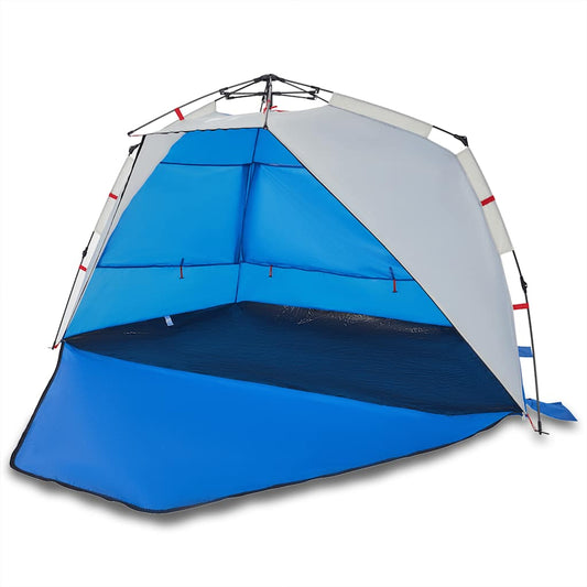 Beach Tent 3-Person Azure Blue Quick Release Waterproof Beach Tent 3-Person Azure Blue Quick Release Waterproof
