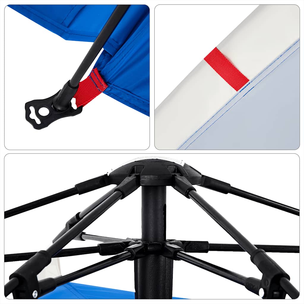 Beach Tent 3-Person Azure Blue Quick Release Waterproof